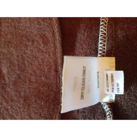 Vintage Appleseed Colorblock Wool Coat With Button Closure & Stand Collar - Size - Picture 11 of 11